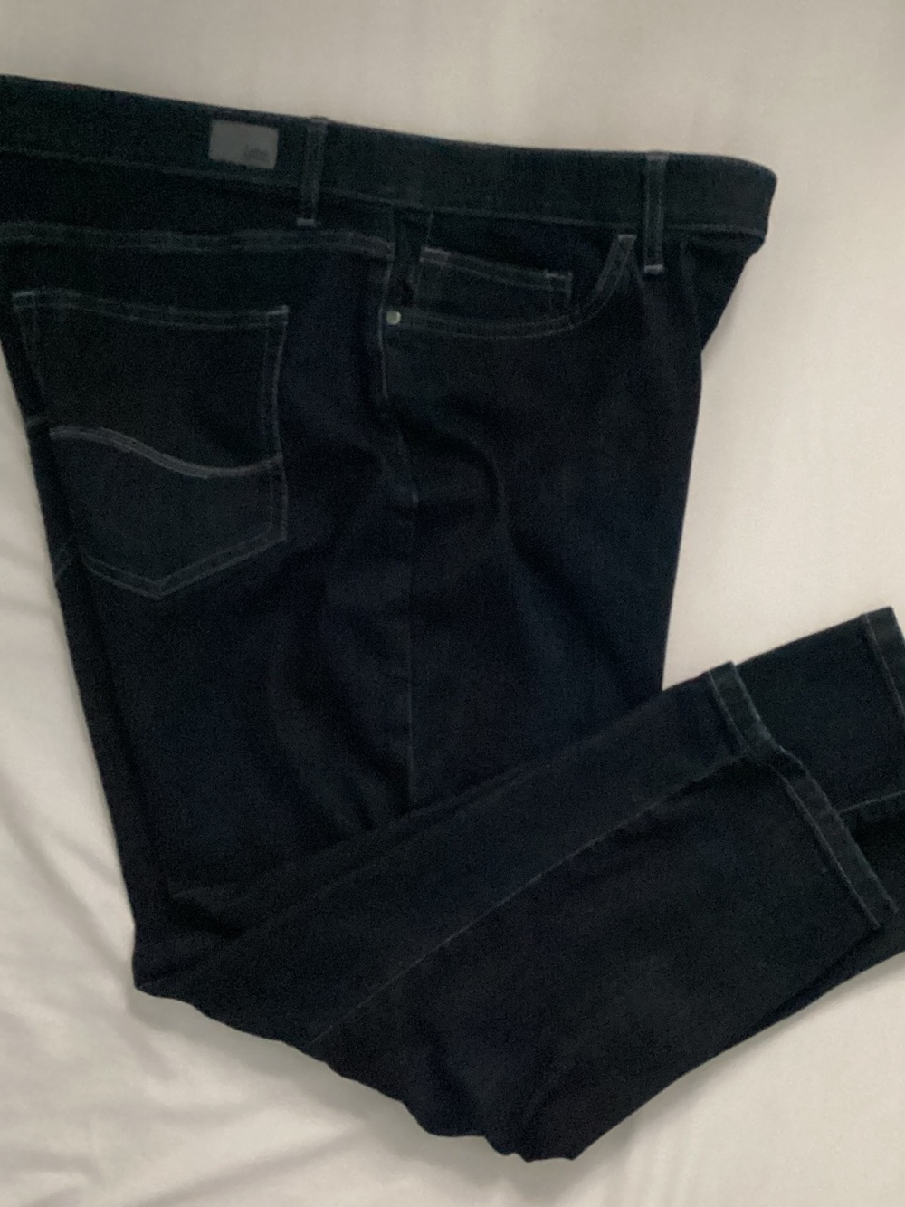 Lee Ladies Regular Fit Mid Rise Dark Wash Jeans Size 16